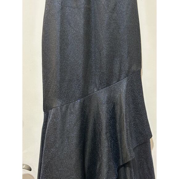 Monique Lhuillier Evening Dress Midnight Size 4 NWT Elegant Unique Sample Piece - Picture 5 of 13